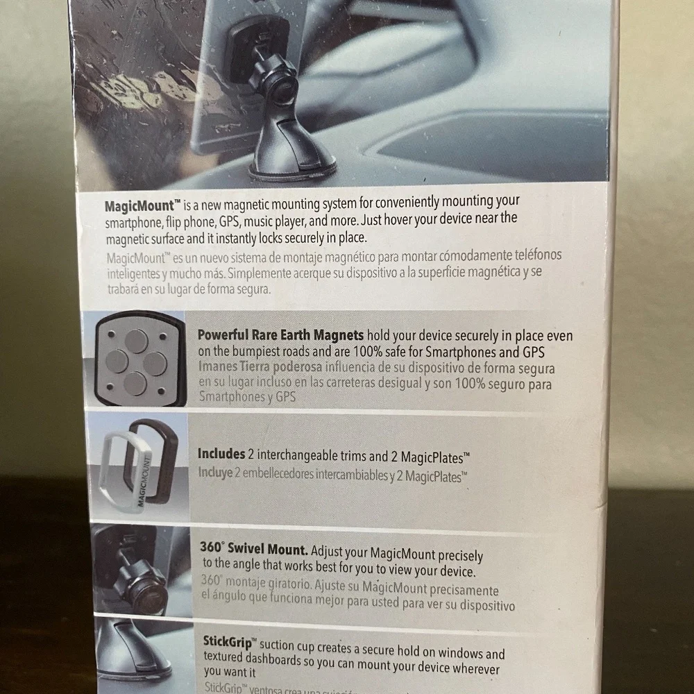 Magic Mount, brand new; for mobile phones, dashboard, car, free up hands, NIB